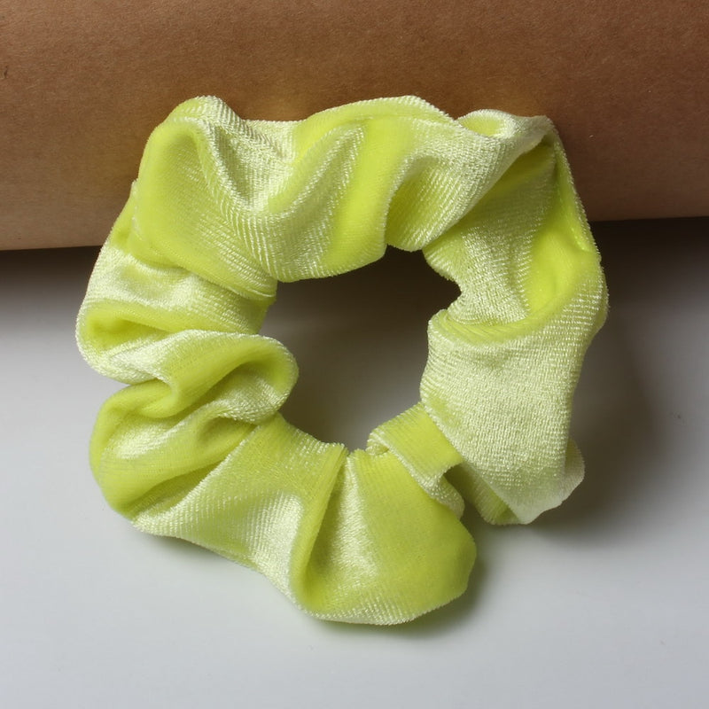 Scrunchies - Coleção Arco-íris Neon - kit com 3 unidades