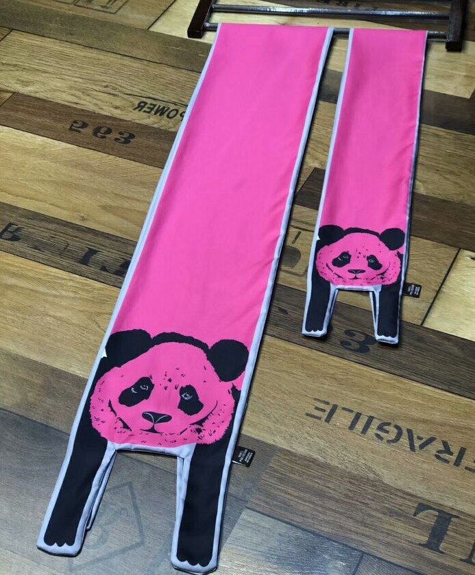 Cachecol Maxi - Coleção floresta encantada - Panda Rosa