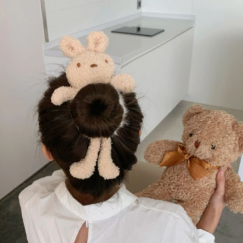 Scrunchie Toy - Coelho Rosa e Bege